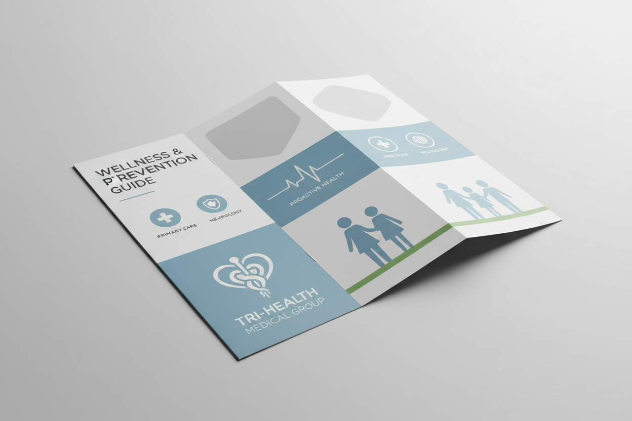 Custom Trifold Brochure with Gloss Finish