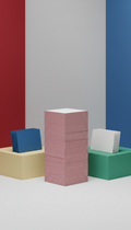 Business card stack with textured cardstock