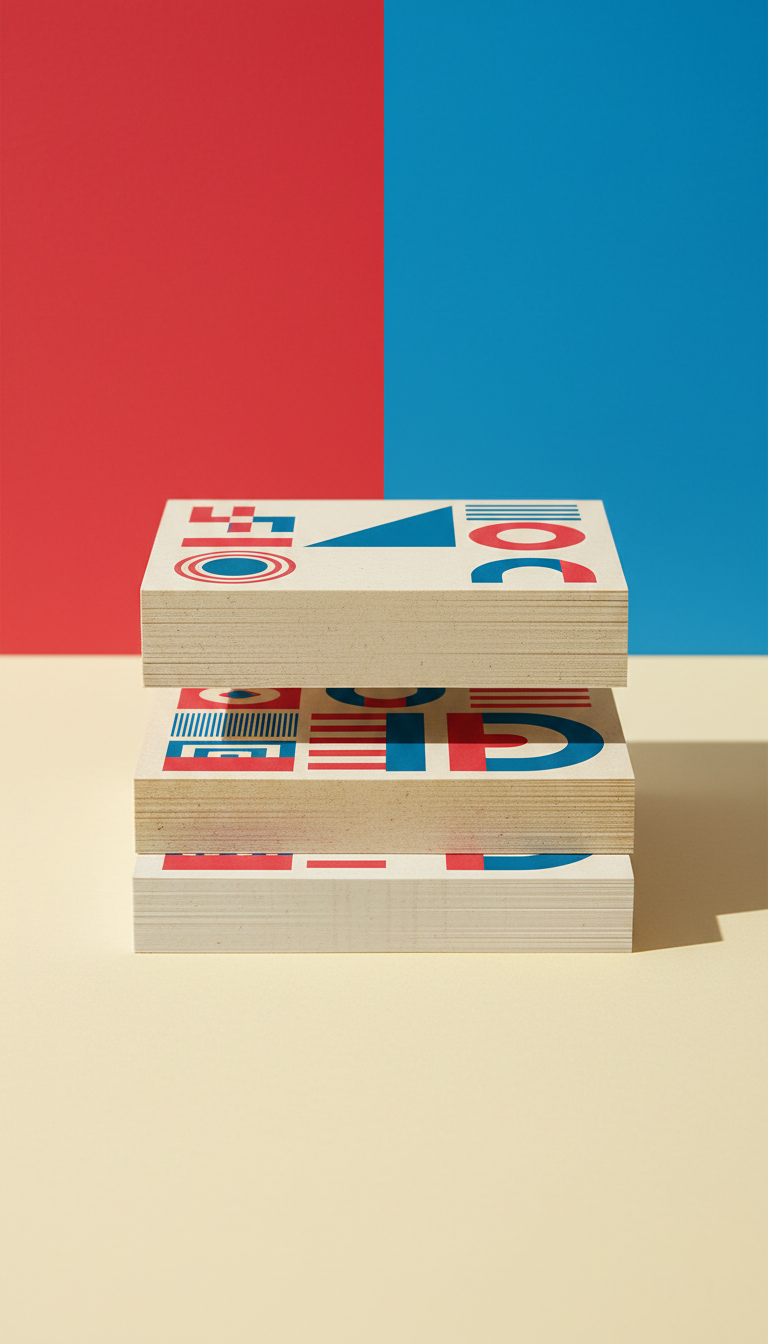 Business Cards on Textured Cardstock