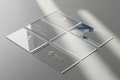 Transparent plastic business cards